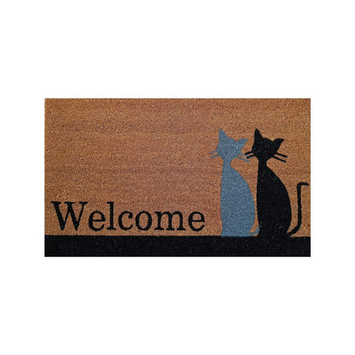 Doormat PVC CoirWelcome Kitties 45x75