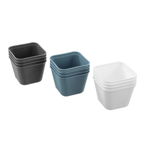 four pack flexible organiser trays in assorted colours
