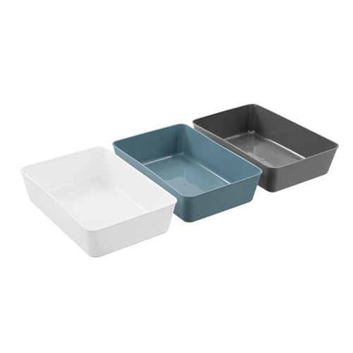 flexible organiser tray in assorted colours