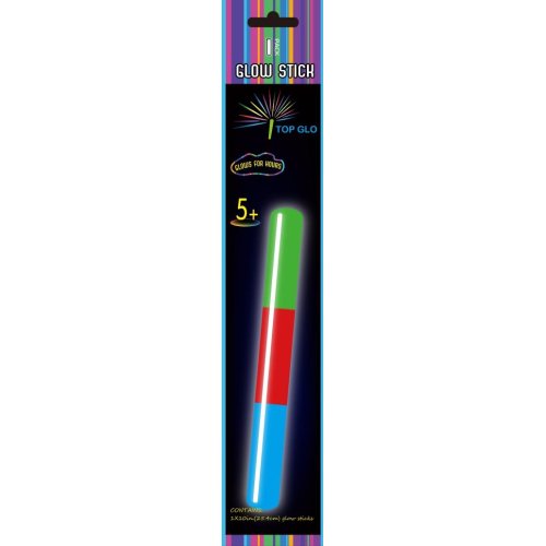 Tri-color 10 inch glow stick