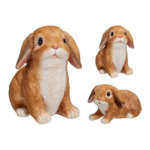 Sitting bunny figurine polystone