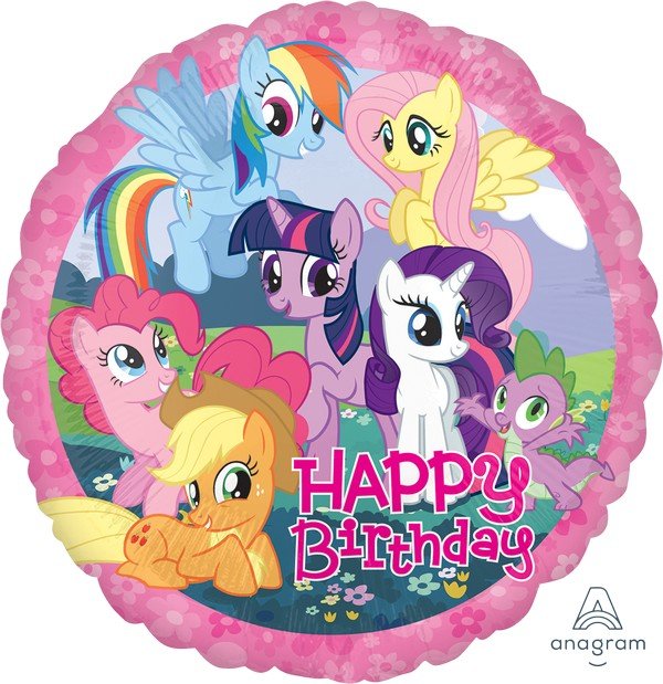 My Little Pony birthday foil balloon
