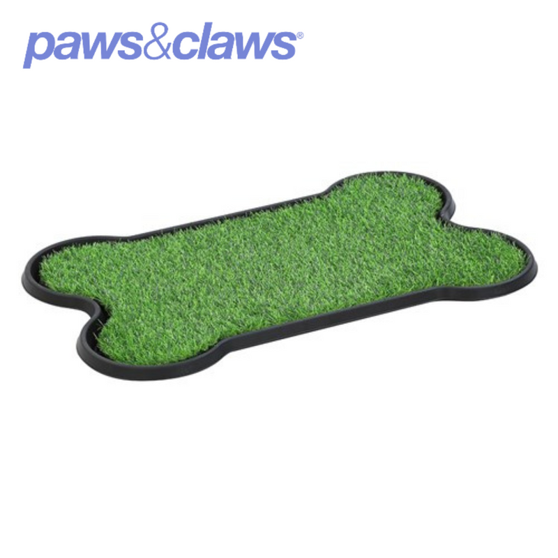 Pet Potty Grass Tray Large Bone Shape 68x43x3cm