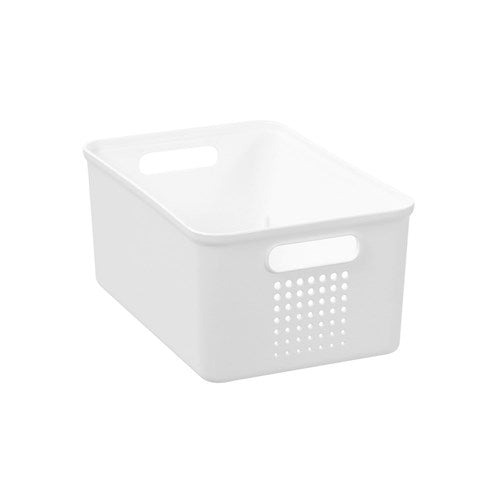 small white 4.5L storage basket