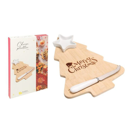 Ronis Cheese Plate W Bowl And Knife 24X32cm