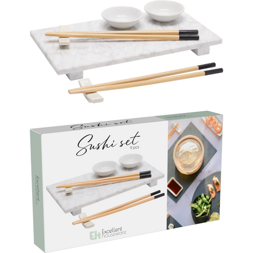 9 piece sushi serving set