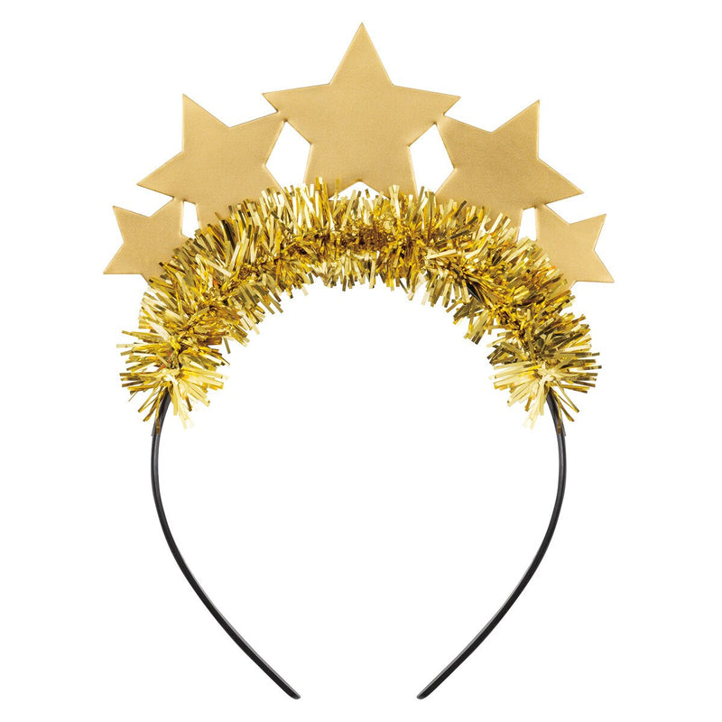 Gold star foil New Year headband