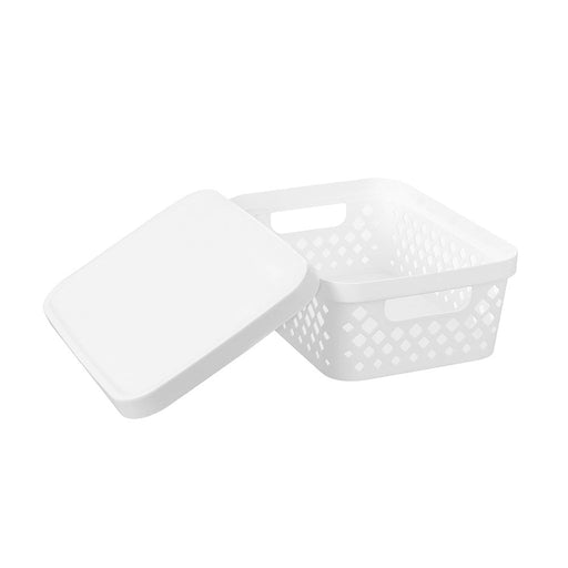 Boxsweden Diamond Storage Basket Lidded 10L 36X27X13.5Cm image 2