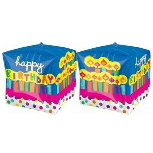 UltraShape Balloon Cubez Birthday Cake 38cm