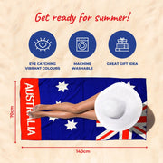 Beach Towel Australiana Design 70cm x 140cm – thumbnail