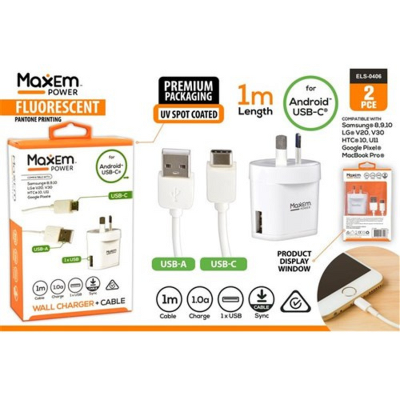 Ronis 2pce AC Charger + Type C