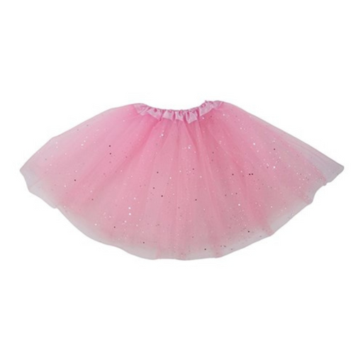 Ronis 3 Layer Blush Pink Tutu With Sequin Glitter 30cm