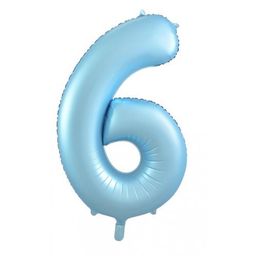 Decrotex Matt #6 Foil Balloon Pastel Blue 86cm