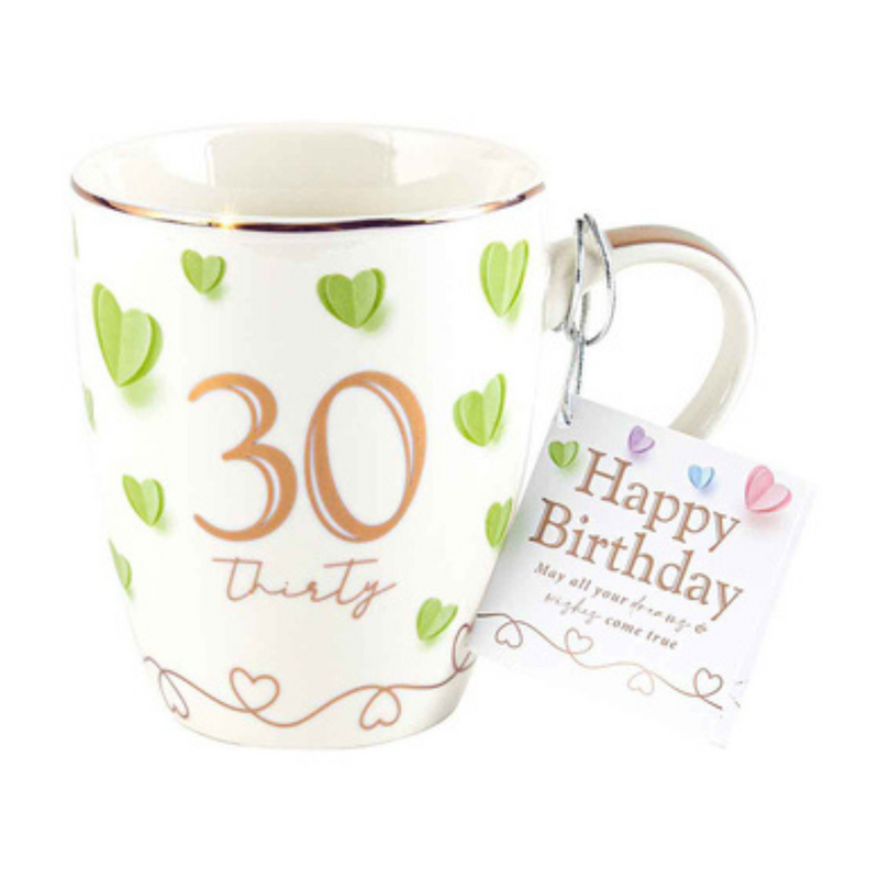 Ronis 30th Sweet Heart Bullet Mug 350ml