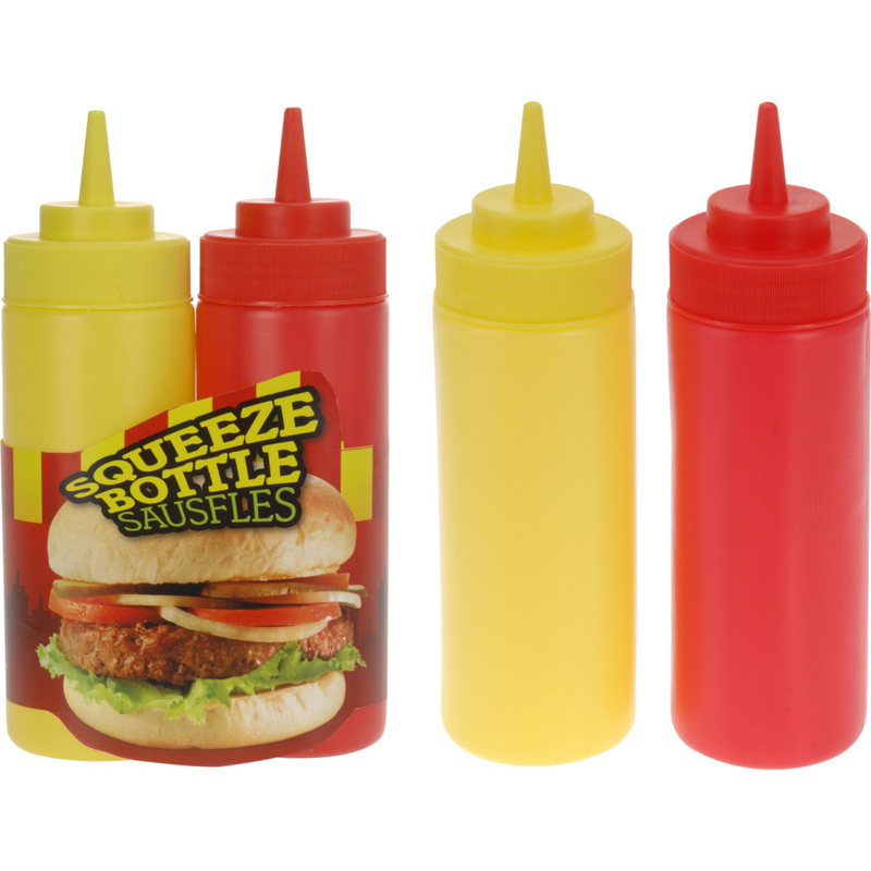 2 piece sauce dispenser set
