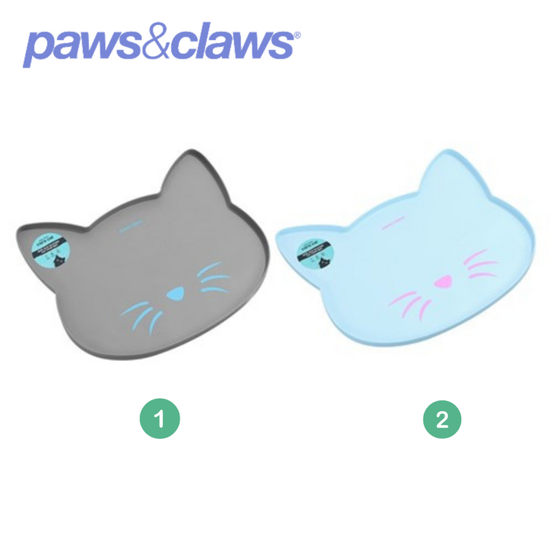 Cat Silicone Feeding Mat45.5x39cm 2 Asstd