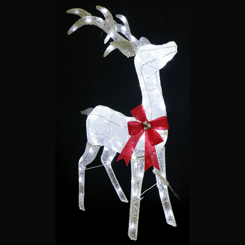 Led Glitter Thread Reindeer 120Cm Twinkle