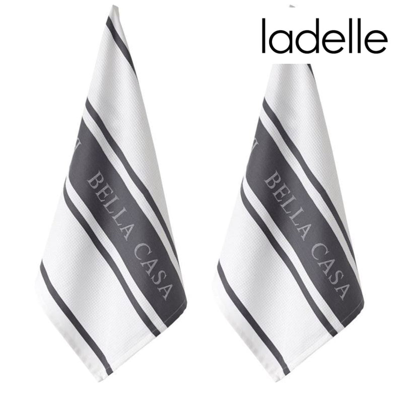 Set of two grey kitchen towels