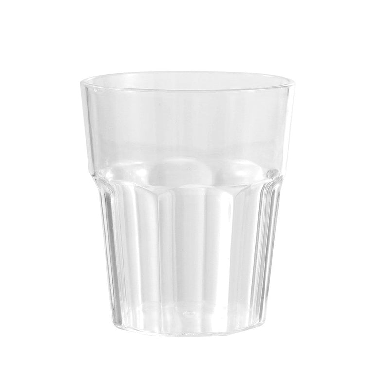 350ml clear plastic chunky drinking tumbler