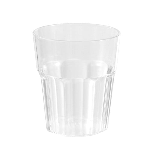 350ml clear plastic chunky drinking tumbler