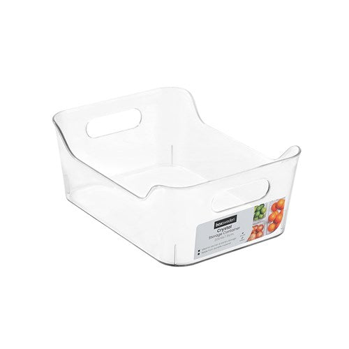 small clear crystal storage container