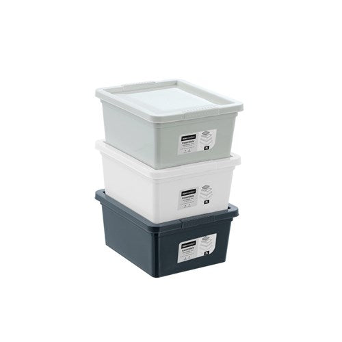 small 2L stackable storage tub in assorted colours