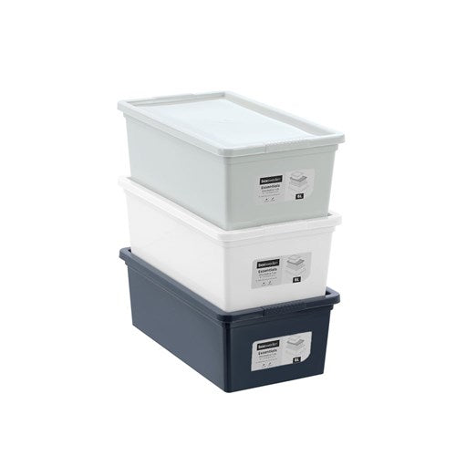 6L stackable storage tub in assorted colours