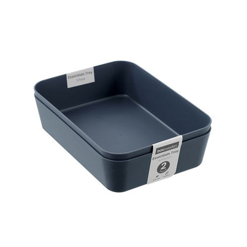 two pack compact sort trays in assorted colours