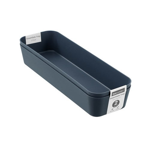 two pack narrow sort trays in assorted colours
