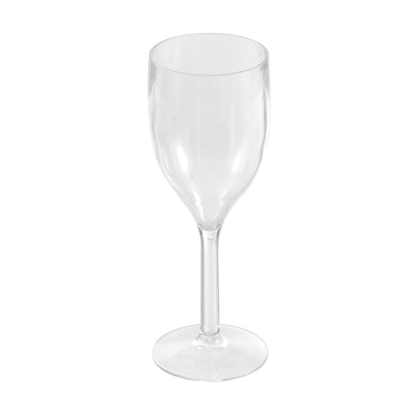 390ml plastic wine glass with chunky stem