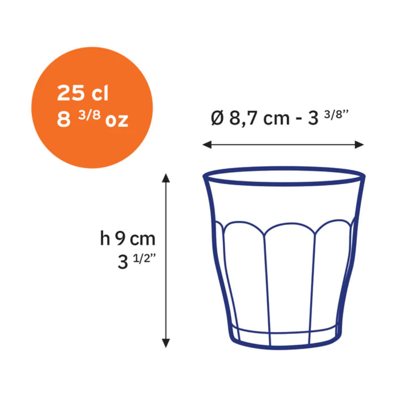 Picardie Saphir Tumbler 250ml Set/6 DURALEX