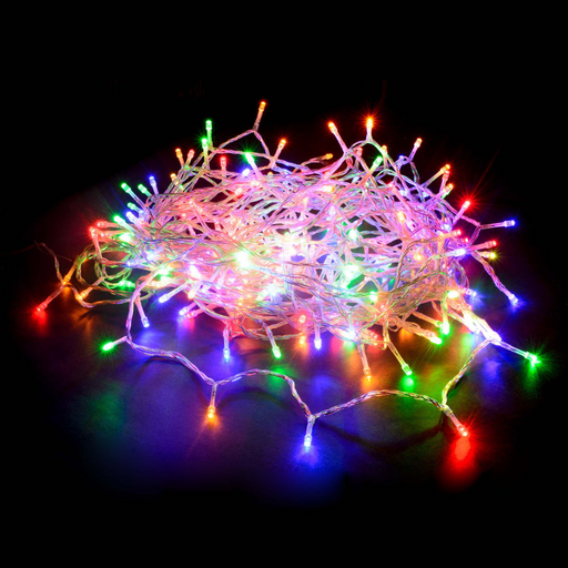 360 LED Fairy Light Chain Clear Cable Connectable Multicolour – vibrant connectable fairy lights for indoor and outdoor festive décor
