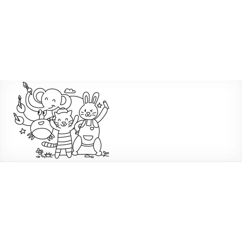 Faber Castel Little Creatives Easy Peel Stickable Colouring Roll unrolled  image 9