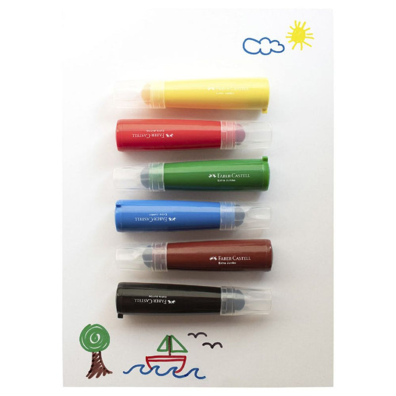 Faber Castel Little Creatives Jumbo Ultra Washable Markers Box of 6  image 13