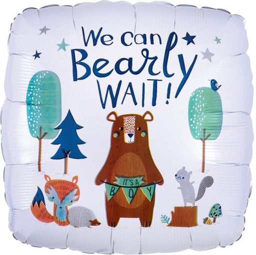 We Can Bearly Wait Foil Balloon 45cm