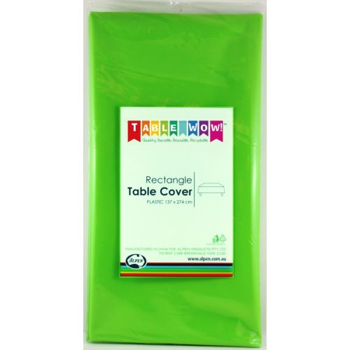 Lime green rectangular table cover