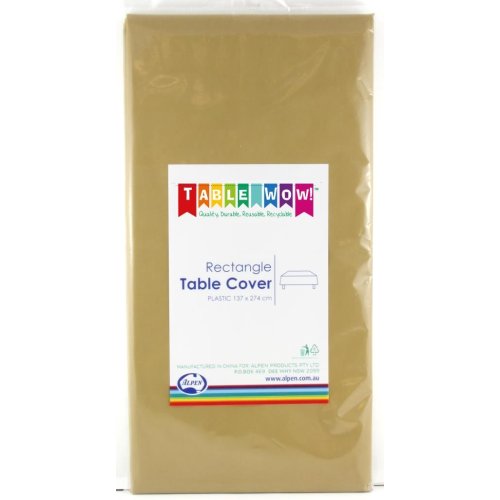 Gold rectangular table cover