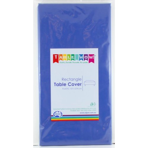 Royal blue rectangular table cover