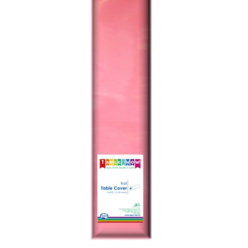 Light pink plastic table roll 30m