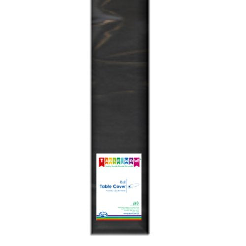 Black plastic table roll 30m
