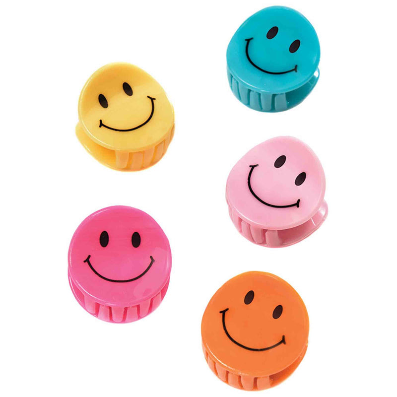 Smiley party favour hair clips