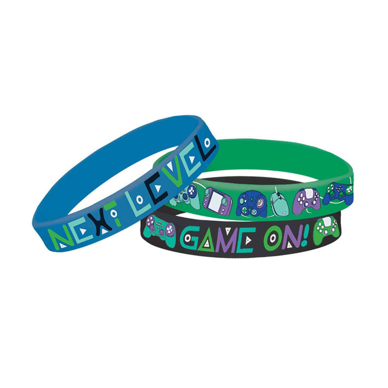 Gaming rubber party bracelets