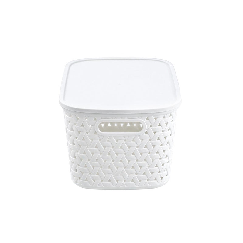 Rattan Basket Lidded 7L 30X20.5X15.5Cm 3 Asstd image 13