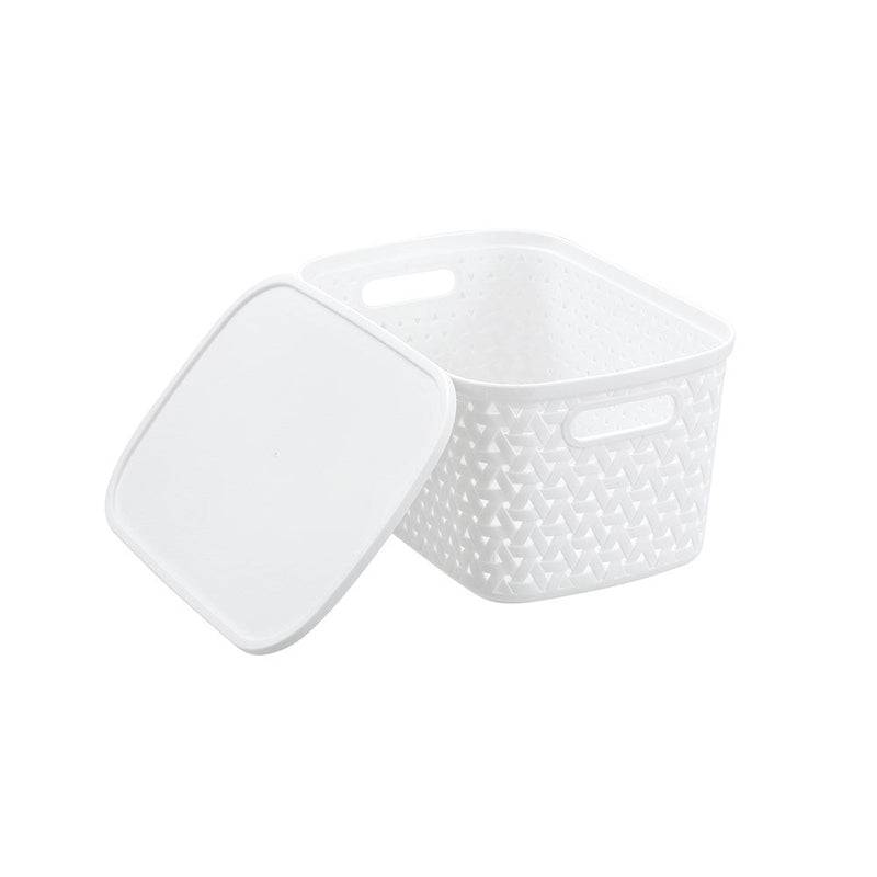 Rattan Basket Lidded 7L 30X20.5X15.5Cm 3 Asstd image 16