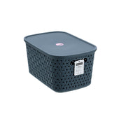 Rattan Basket Lidded 7L 30X20.5X15.5Cm 3 Asstd image 2 – thumbnail