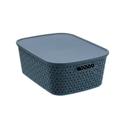 Rattan Basket Lidded 15L 40X30.5X15.5Cm 3 Asstd image 4 – thumbnail