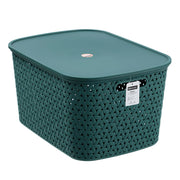 Rattan Basket Lidded 26L 40X30.5X22Cm 3 Asstd image 7 – thumbnail