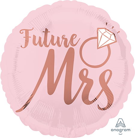 Future Mrs blush foil balloon