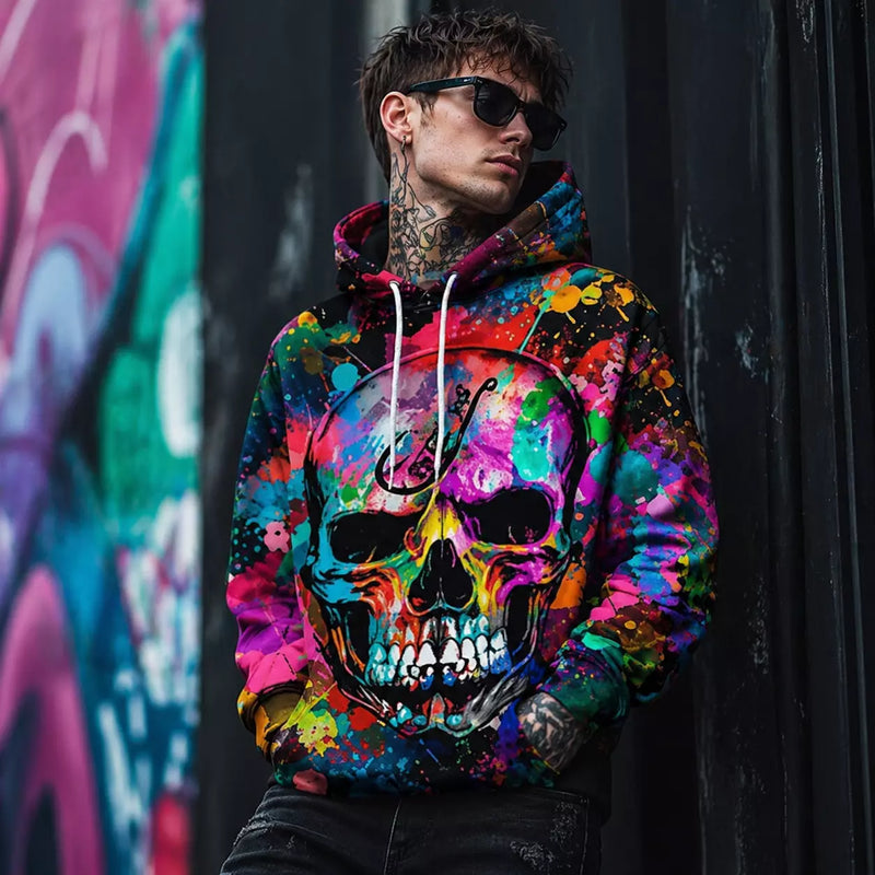 3D digital printed hoodie in assorted Mix B designs, featuring bold all-over prints and a comfortable fit for casual everyday wear.