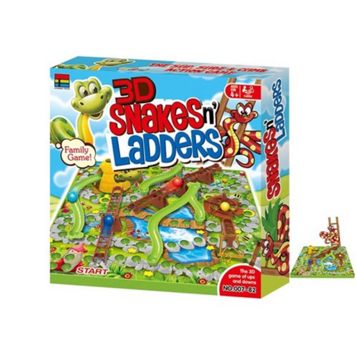 3D Snakes and Ladders Large Board Game